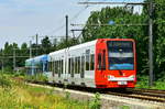 4119 wurde in die aktuellen KVB-Farben umlackiert.
Hier zu sehen in Merkenich am 15.06.2017.
