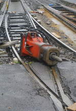 Die nur für Betriebsfahrten genutzte Abzweigung Justinianstr./Deutz-Kalker Str.