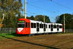 Der 14. fertig sanierte B-Wagen 2409 (ex 2109) während seinem 2000 km Test in Thielenbruch am 07.11.2017.
