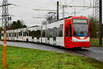 4521 wurde als erster Wagen der Serie K4500 in ein neues aktualisiertes Farbschema lackiert. Hier zu sehen in Weiden am 08.12.2017.