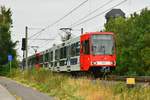 2327 wurde eine neue Teilreklame  De Rucci  angebracht. Hier zu sehen in Godorf am 16.07.2019.
