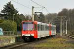 2049 und 2257 kurz vor der Haltestelle Buchheim, Herler Straße in Köln am m 10.03.2021