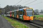 5215 wurde eine neue Ganzreklame  Ritter Sport  angebracht. Hier zu sehen in Köln Buchheim am 25.01.2022.