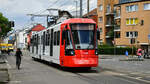 Am frühen Morgen des 01. Juni 2022 wurde HF6 5308 in Köln angeliefert. Hier während seiner ersten Fahrt auf öffentlichen Kölner Gleisen auf der Neusser Straße am 01.06.2022.