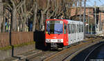 B-Wagen 2032 auf dem Gustav-Heinemann-Ufer in Köln am 26.02.2023.