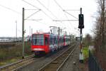 KVB Tw 2305
Linie 16, FR Köln
Teilwerbung  Tiefblau 
Köln, Godorf
10.03.2023