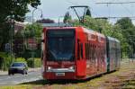 Niederflurwagen 4029 auf der Aachener Strae in Hhe des Vogelsanger Weges am 23.06.2012