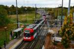 Seit heute (28.10.2013) Betriebsbeginn wendet die Linie 12 auf dem neuen Regelwendegleis (ehemaliges Gleis 1 der Abstellanlage) in der Abstellanlage Merkenich.