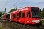 Niederflurwagen 4079 trägt seit gestern (06.06.2014) eine neue Ganzreklame für  punktkoeln-Domains .