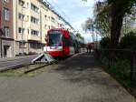 TW 4534 konnte am 7.4.14 im Wendegleis der Haltestelle  Universität  fotografiert werden. 