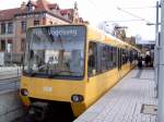 Stuttgarter Stadtbahn der Linie U9 in Hedelfingen am 2.11.2003