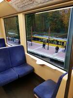 SSB Stuttgart_Stadtbahn oben und unten. An der Haltestelle 'Ruhbank/Fernsehturm' für Linie 15 oben und Linien 7 und 8 unten.__27-10-2019