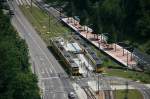 Endhaltestelle der U15 in Stuttgart: Ruhbank vom Fernsehturm aus gesehen