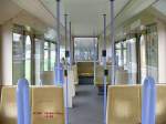Inneneinrichtung DUEWAG DT8 tief, kein bergang zum nchsten Wagen.