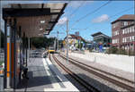 Zwischen den Tunnelrampen -    Die neue Haltestelle Rosensteinpark an der Stuttgarter U13 (und U16).