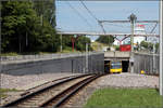 Eine von sehr vielen Tunnelrampen - 

... in Stuttgart. Ein Zug der Linie U15 verlässt den kurzen Tunnel unter der Straßenkreuzung am Pragsattel und wird gleich die Haltestelle Löwentor erreichen.

22.06.2011 (M)