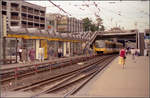 Als die Stuttgarter Stadtbahn noch jung war -    Ein ganz anderes Bild als heute bot die Haltestelle Wilhelmsplatz in Bad Cannstatt.