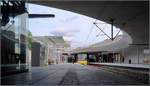 Unter dem Rund -    Die neue Stadtbahnhaltestelle Staatsgalerie in Stuttgart.