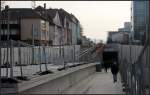 An der Rampenhaltestelle Salzwiesenstraße kommt die Strecke wieder an die Oberfläche.