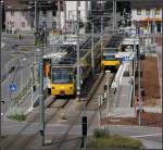 . Schöne neue Bahnwelt - 

Stadtbahnhaltestelle Zuffenhausen Kelterplatz der Stuttgarter Stadtbahn. 15.06.2011 (M)