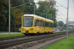 Wagen 3506 der SSB ist einer der neuen Satdtbahnwagen, die nun im Netz unterwegs sind.