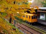 Herbst in Berlin: Endwagen 717 in Krumme Lanke, 5.November 2009.
