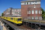 Berlin Schneberg, Blick vom Parkhaus Gleisdreieck, G1 Zug 1083-1 nach Theodor-Heuss-Platz fahrend, Reichsbahn-Krankenhaus, 23,07,2013