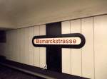 Hatestellenschild U-Bahnhof Bismarkstrae in Berlin, am 18.10.2013.