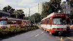 Fernbahnlinien der Düsseldorfer Rheinbahn: Bei den GT8SU 3101-3104 wurde im Mittelteil ein Speisewagen eingebaut, damit setzte die Rheinbahn eine seit 1924 bestehende Tradition fort.