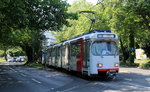 Düsseldorf Rheinbahn U75 (GT8-SU 3201) Neuss, Theodor-Heuss-Platz / Salzstraße am 19.