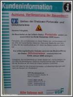 Auch der Verkehrsgesellschaft Frankfurt am Main (VGF) bereitete der für das Rhein-Main-Gebiet ungewohnt strenge Winter 2008/2009 Probleme.