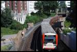 DT 3 Der U-Bahn Hamburg Linie U3 Verlsst Den U-Bahnhof Landungsbrcken In Den Tunnel,Nchste Station ST.Pauli.21.07.07