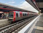 Ein Zug der Hamburger Hochbahn am 29.08.2024 in Volksdorf