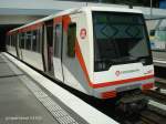 DT4 Wagen-Nr.156 am 13.8.2010 in der U-Bahnstation Billstedt.