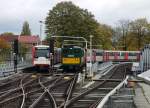 Museumszug auf dem Kehrgleis in Barmbek.