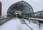 Hamburg Elbbrücken, die Endstation der U4 am 16.02.2026.