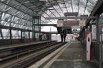 Die Endstation Hamburg Elbbrücken der U4 am 16.02.2026.