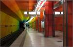 Bunte Station -     U-Bahnhof Candidplatz der U1-Süd in München.