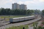 Wagen 6530 mit zwei weiteren B-Serienwagen am 08.08.10 zwischen den Stadionen Kieferngarten und Frttmaning