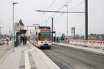 RNV Düwag MGT6D 3265 am 15.12.18 in Heidelberg Hauptbahnhof Südseite (neue Strecke)