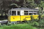 Triebwagen 6 der Kirnitzschtalbahn, etwa um 1990, inzwischen nicht mehr im Linieneinsatz (ex Triebwagen aus Erfurt)