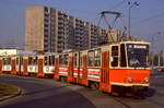 Berlin 219 181 + 219 182, Allee der Kosmonauten, Rhinstraße, 10.10.1991.