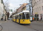 Berlin BVG SL 12 (GT6N-U 1582) Weißensee, Langhansstraße / Gustav-Adolf-Straße am 27.