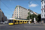 Über den Rosenthaler Platz -    Flexity Tram in Berlin.