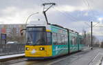 Berliner Verkehrsbetriebe mit der Tram (BVG Nr.