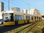 Flexity Nr.9056 der BVG in Berlin am 31.10.2018