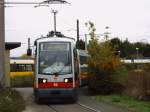 Wiener Straenbahn (ULF) zu Testzwecken in Berlin.