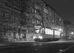 Eine Tram der Linie 21 zum S-Bahnhof Schnweide am 11.02.2008 in der Nhe des Bahnhofs Berlin Lichtenberg.