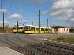 An diesem Tag wurden auf der Metrolinie 4 einige Straenbahnfhrer der BVG auf der neuen Flexity-Straenbahn geschult.