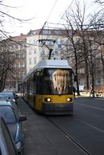 Berlin - BVG/Linie 12 - 2044 in der Zionskirchstr., vor Hst.